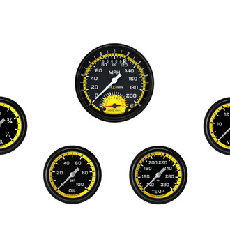 Classic Instruments® - AutoCross Series 4-5/8" Custom 5-Gauge Set