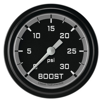 Classic Instruments® - AutoCross Series 2-5/8" Boost Gauge, 30 psi