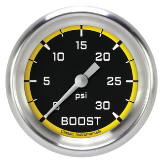 Classic Instruments® - AutoCross Series 2-5/8" Boost Gauge, 30 psi