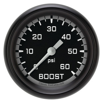 Classic Instruments® - AutoCross Series 2-5/8" Boost Gauge, 60 psi