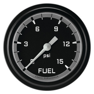 Classic Instruments® - AutoCross Series 2-5/8" Fuel Pressure Gauge, 15 psi