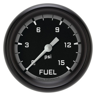 Classic Instruments® - AutoCross Series 2-5/8" Fuel Pressure Gauge, 15 psi