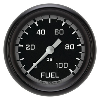 Classic Instruments® - AutoCross Series 2-5/8" Fuel Pressure Gauge, 100 psi