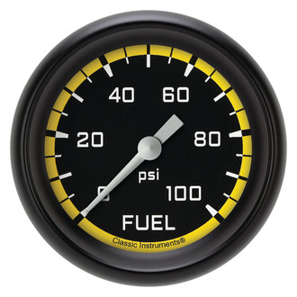 Classic Instruments® - AutoCross Series 2-5/8" Fuel Pressure Gauge, 100 psi