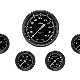 Classic Instruments® - AutoCross Series 4-5/8" Custom 5-Gauge Set