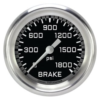 Classic Instruments® - AutoCross Series Brake Pressure Gauge, 1800 psi