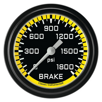 Classic Instruments® - AutoCross Series 2-5/8" Brake Pressure Gauge, 1800 psi
