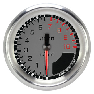 Classic Instruments® - AutoCross Series 2-5/8" Tachometer, 10,000 RPM