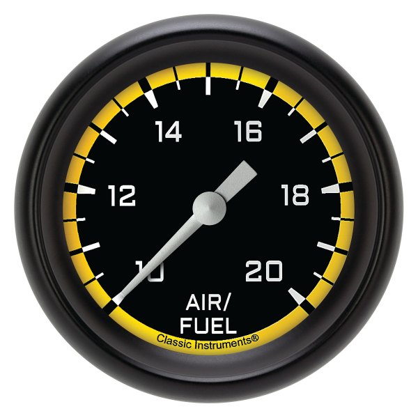 Classic Instruments® - AutoCross Yellow Series 2-5/8" Air/Fuel Ratio Gauge