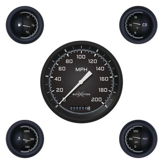 Classic Instruments® - AutoCross Series Custom 5-Gauge Set