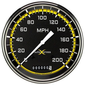 Classic Instruments® - AutoCross Series 4-5/8" Speedometer, 200 MPH