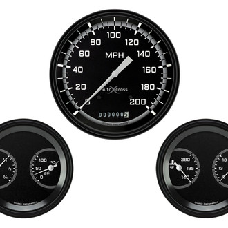 Classic Instruments® - AutoCross Series 4-5/8" Custom 3-Gauge Set