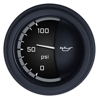 Classic Instruments® - AutoCross Series 2-1/8" Oil Pressure Gauge, 100 psi