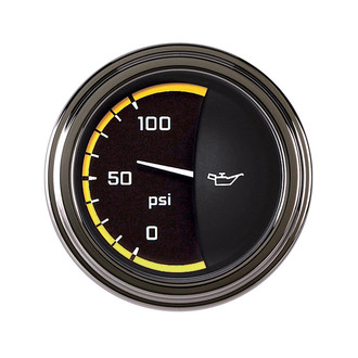 Classic Instruments® - AutoCross Series 2-1/8" Oil Pressure Gauge, 100 psi