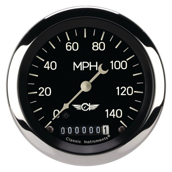 Classic Instruments® - Classic Series 3-3/8" Speedometer, 140 MPH