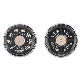 Classic Instruments® - OE Style 4-5/8" Speedtachular and Quad Direct Fit Gauge Set, 140 MPH, 8,000 RPM, 240-33