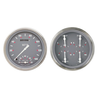 Classic Instruments® - SG Series 4-5/8" Speedtachular and Quad Direct Fit Gauge Set, 140 MPH, 8,000 RPM, 240-33