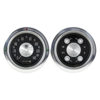 Classic Instruments® - All American Tradition Series 4-5/8" Direct Fit 2-Gauge Set, 140 MPH