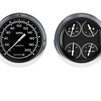 Classic Instruments® - AutoCross Gray Series 5" Custom Gauge Set
