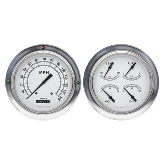 Classic Instruments® - Classic Series 4-5/8" Direct Fit 2-Gauge Set, 140 MPH