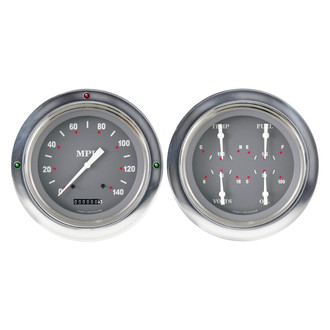 Classic Instruments® - SG Series 4-5/8" Speedometer and Quad Direct Fit Gauge Set, 140 MPH