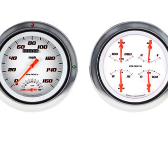Classic Instruments® - Velocity White Series Custom Gauge Set