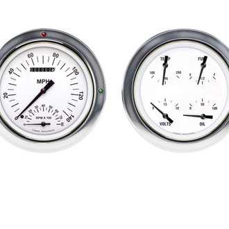 Classic Instruments® - White Hot Series Custom Gauge Set