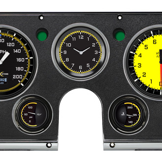 Classic Instruments® - AutoCross Yellow Series OLED Custom Gauge Set