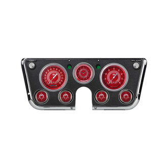 Classic Instruments® - V8 Red Steelie Series Custom Gauge Set