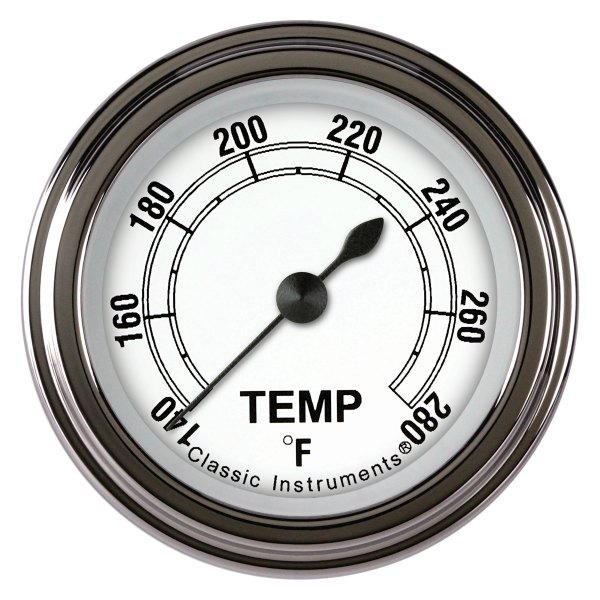 Classic Instruments® - Classic White Series 2-1/8" Water Temperature Gauge