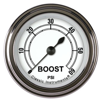 Classic Instruments® - Classic Series 2-1/8" Boost Gauge, 60 psi