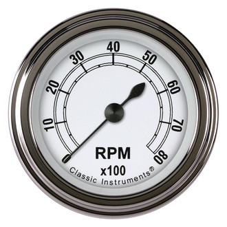 Classic Instruments® - Classic Series 2-1/8" Tachometer, 8,000 RPM