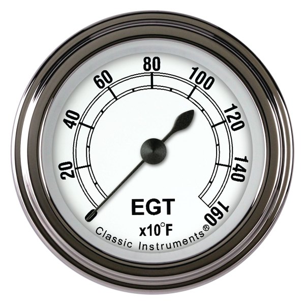 Classic Instruments® - Classic White Series 2-1/8" Exhaust Gas Temperature Gauge