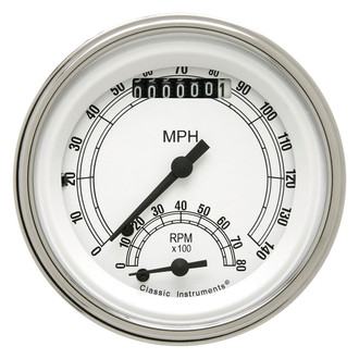 Classic Instruments® - Classic Series 3-3/8" Speedtachular, 140 MPH, 8,000 RPM