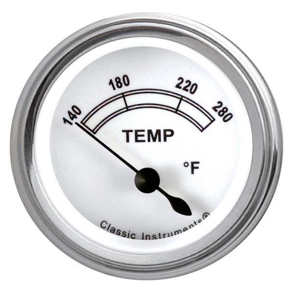Classic Instruments® - Classic White Series 2-1/8" Water Temperature Gauge