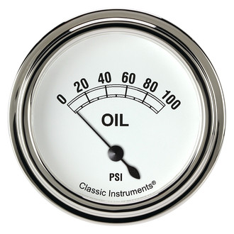 Classic Instruments® - Classic Series 2-5/8" Oil Pressure Gauge, 100 psi