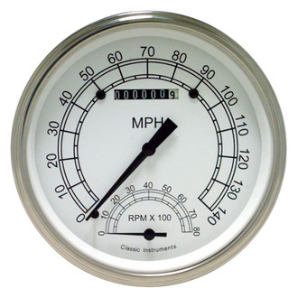 Classic Instruments® - Classic Series 4-5/8" Speedtachular, 140 MPH, 8,000 RPM