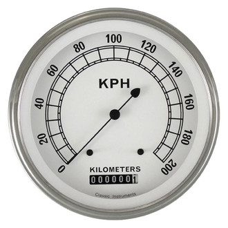 Classic Instruments® - Classic Series 4-5/8" Speedometer, 200 KPH
