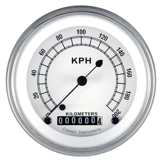 Classic Instruments® - Classic Series 3-3/8" Speedometer, 200 KPH