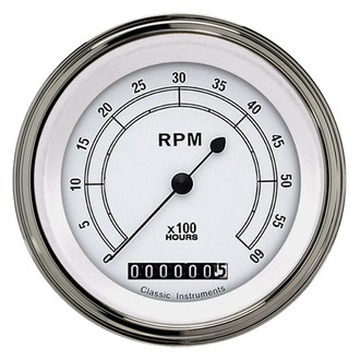 Classic Instruments® - Classic Series 3-3/8" Tachometer, 6,000 RPM