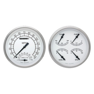 Classic Instruments® - Classic Series 4-5/8" Speedtachular and Quad Gauge Set, 140 MPH, 8,000 RPM