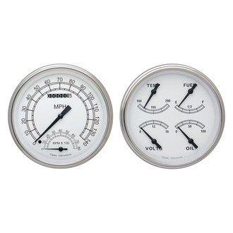 Classic Instruments® - Classic Series 4-5/8" Speedtachular and Quad Gauge Set, 140 MPH, 8,000 RPM