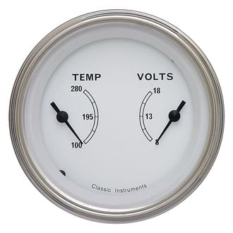 Classic Instruments® - Classic Series 3-3/8" Dual Temperature & Volt Gauge