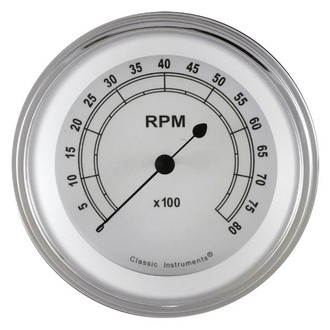 Classic Instruments® - Classic Series 3-3/8" Tachometer, 8,000 RPM