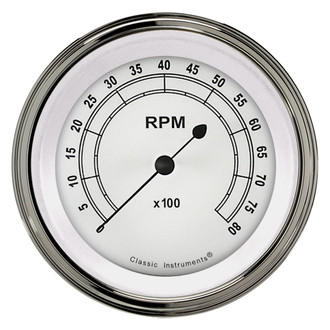 Classic Instruments® - Classic Series 3-3/8" Tachometer, 8,000 RPM