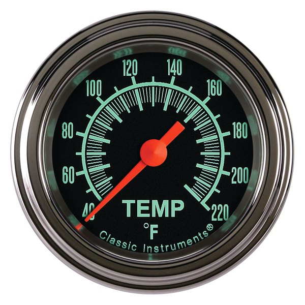 Classic Instruments® - G-Stock Series 2-1/8" Stock Eliminator Temperature Gauge, 40-220 F
