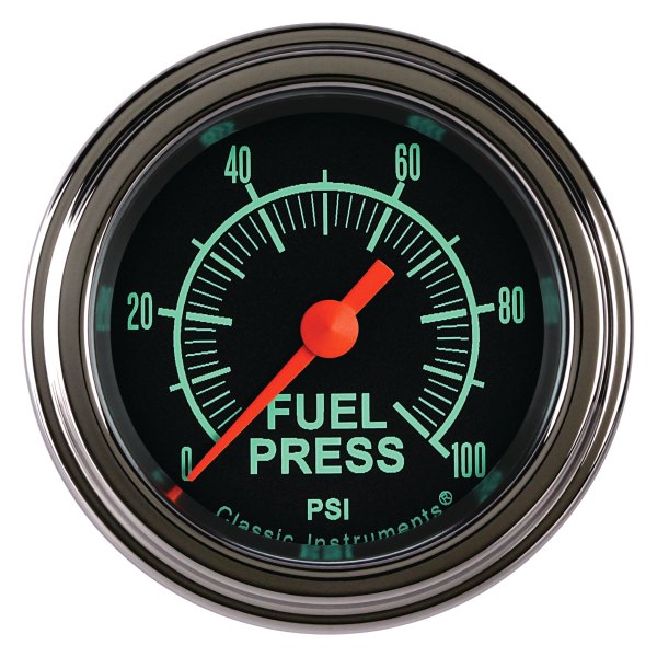 Classic Instruments® - G-Stock Series 2-1/8" Fuel Pressure Gauge, 100 psi