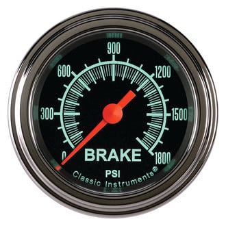 Classic Instruments® - G-Stock Series Brake Pressure Gauge, 1800 psi