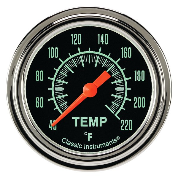 Classic Instruments® - G-Stock Series 2-5/8" Stock Eliminator Temperature Gauge, 40-220 F