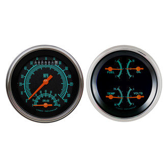 Classic Instruments® - G-Stock Series 3-3/8" Speedtachular and Quad Gauge Set, 140 MPH, 8,000 RPM
